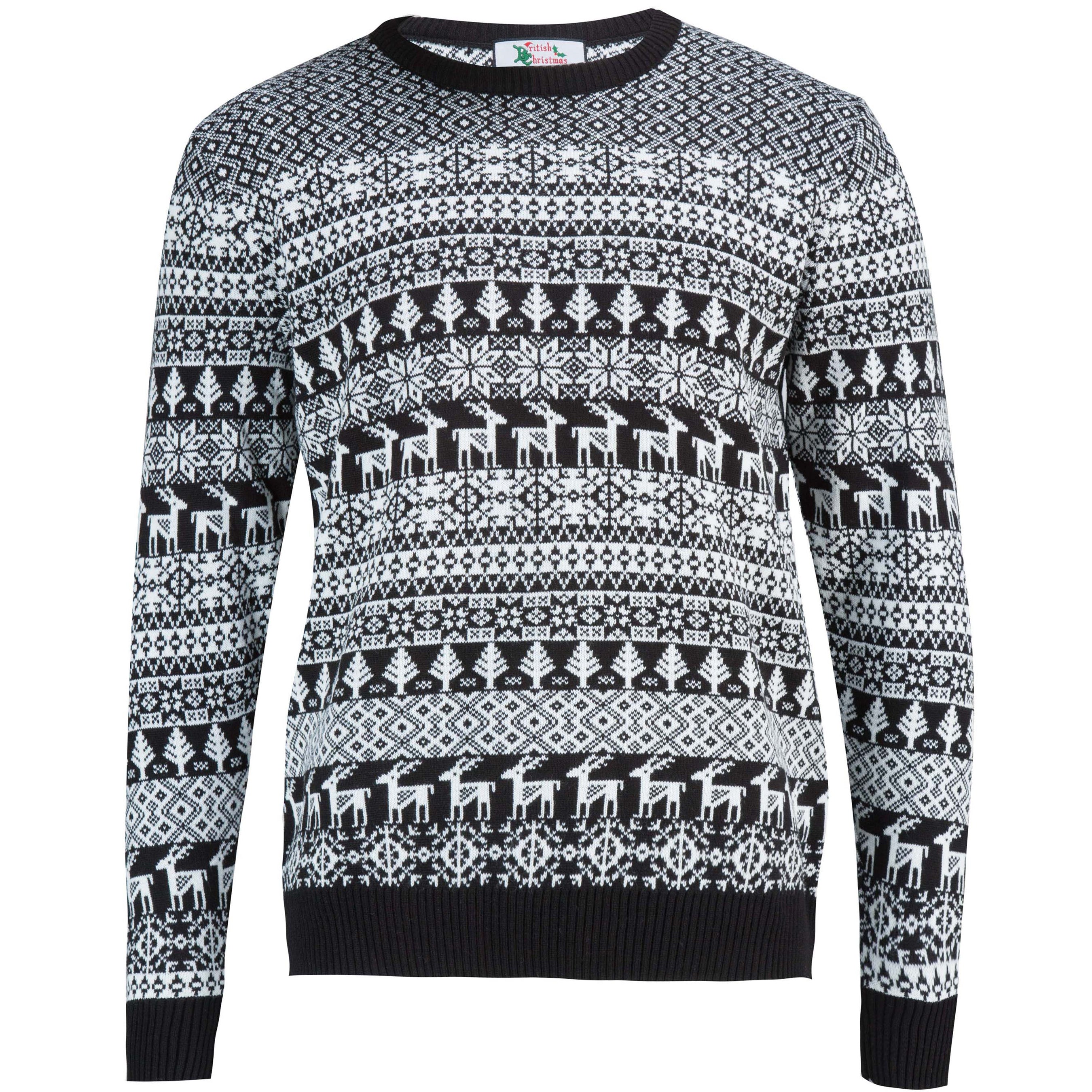 Mens black christmas jumper best sale