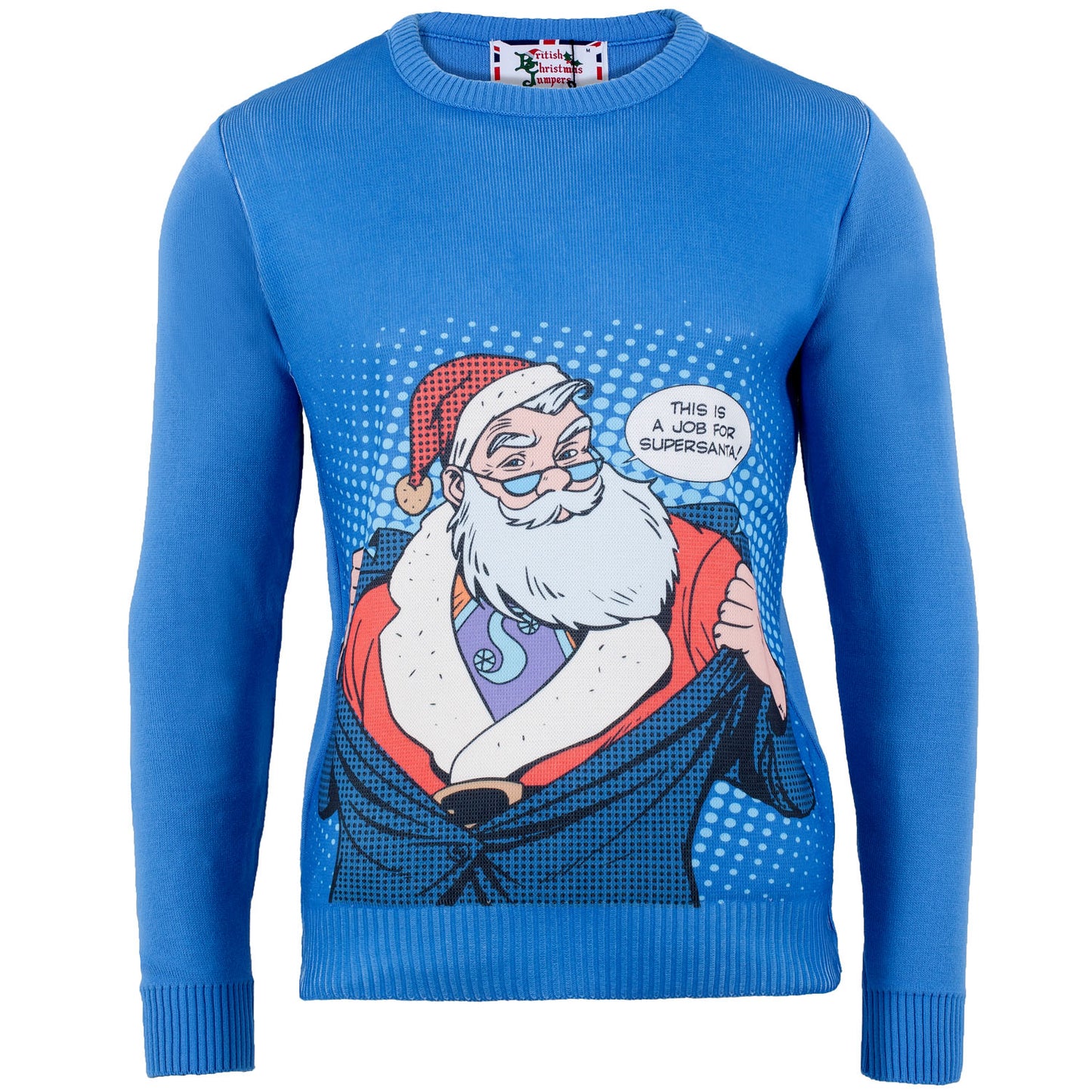 Super Santa Printed Knitted Men's Jumper