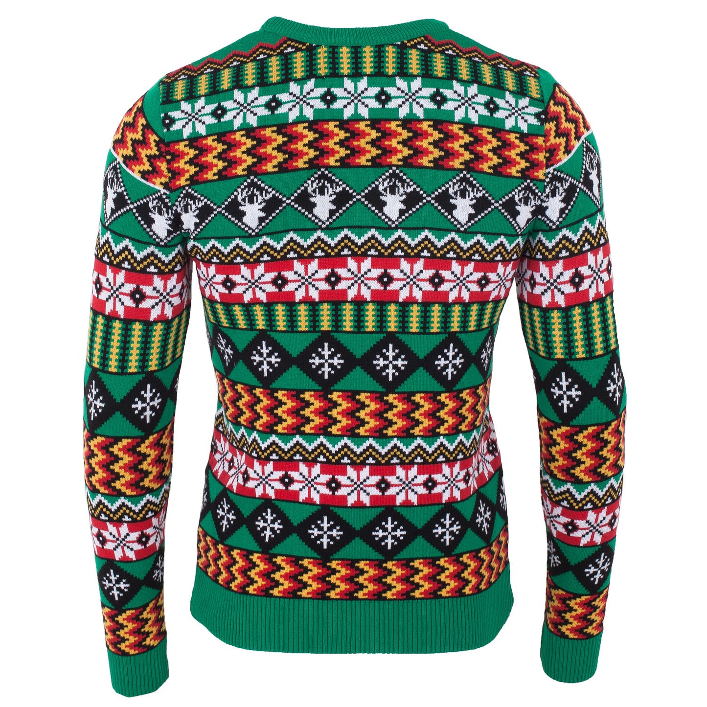 British Christmas Jumpers Men's Wacky Fairisle Eco Christmas Jumper Sweater