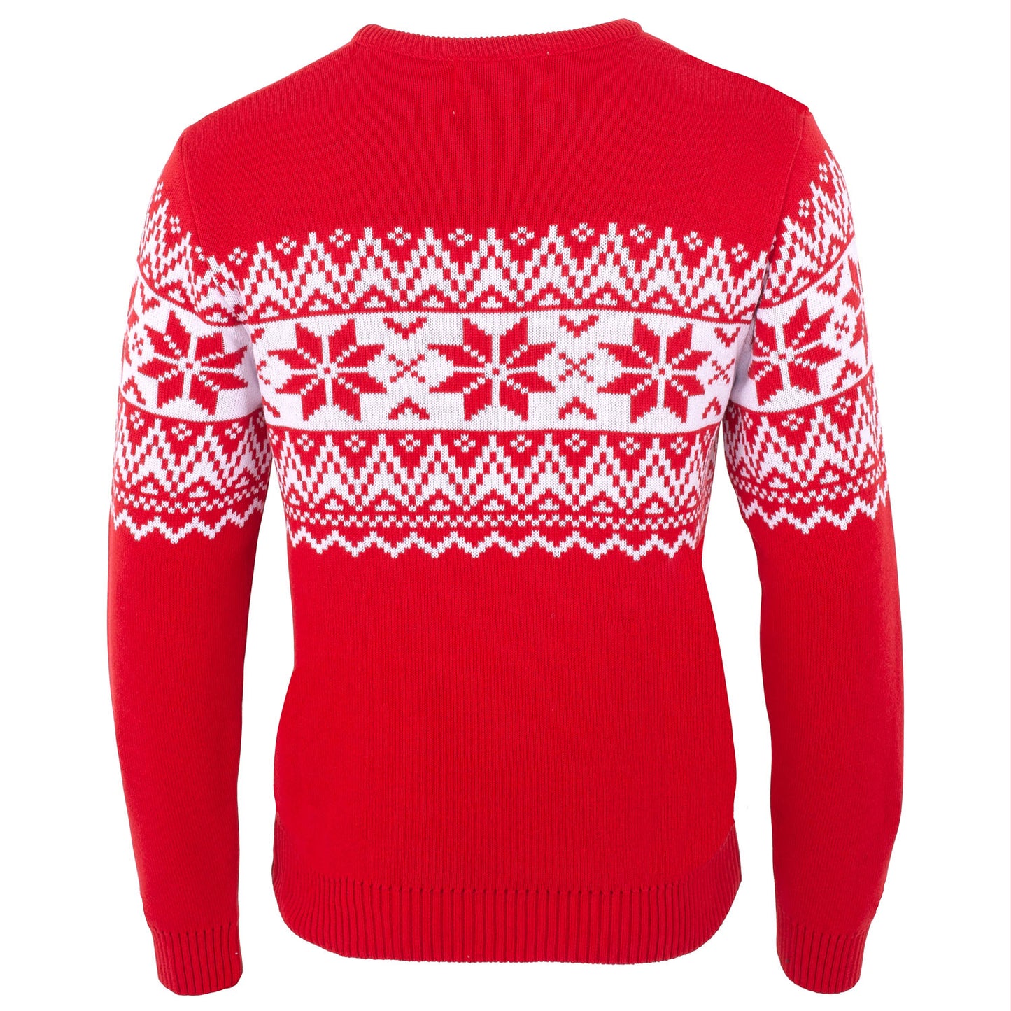 The Nordic Fairisle Red Mens Eco Christmas Jumper