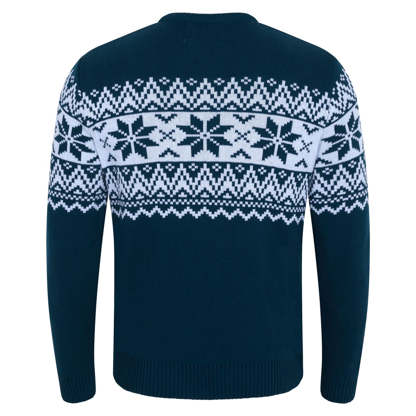 The Nordic Fairisle Bottle Green Mens Eco Christmas Jumper